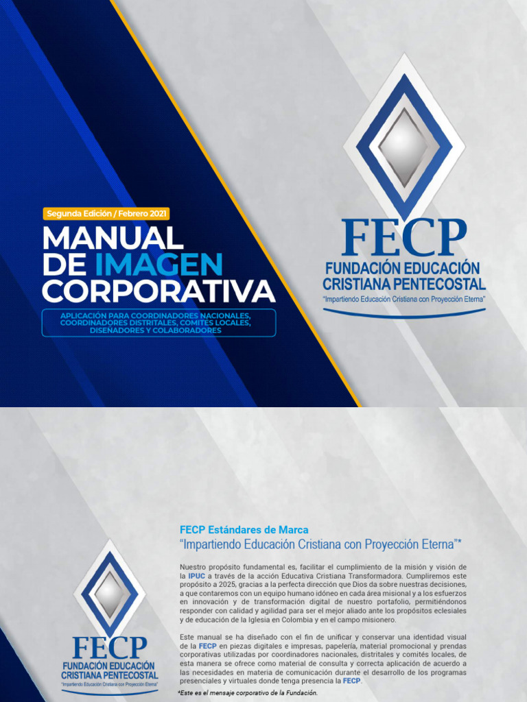 Manual Imagen Corporativa Fecp 2021 | Descargar gratis PDF | Color ...