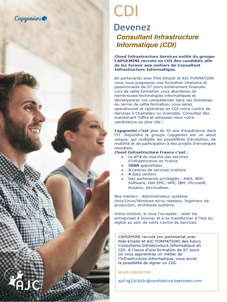 Consultant Infrastructure CDI chez Capgemini | PDF | Informatique ...