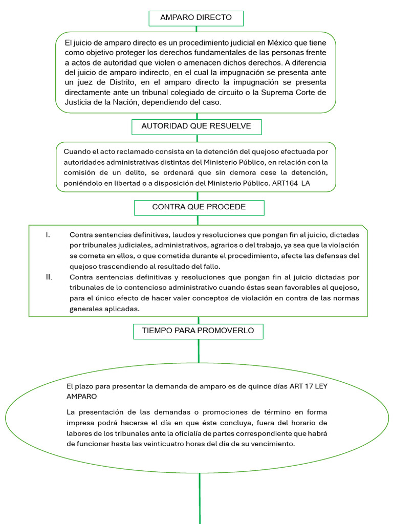 Juicio de Amparo Directo en México | PDF | Sentencia (ley) | Justicia