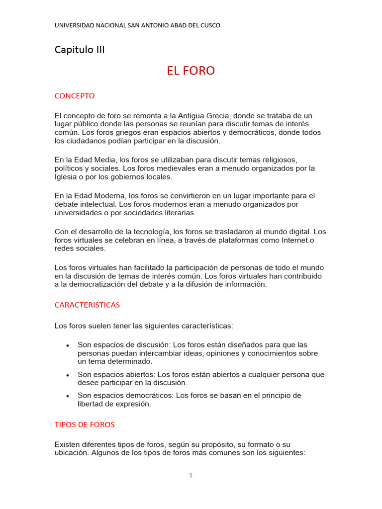 El Foro | PDF | Foro de Internet | Internet
