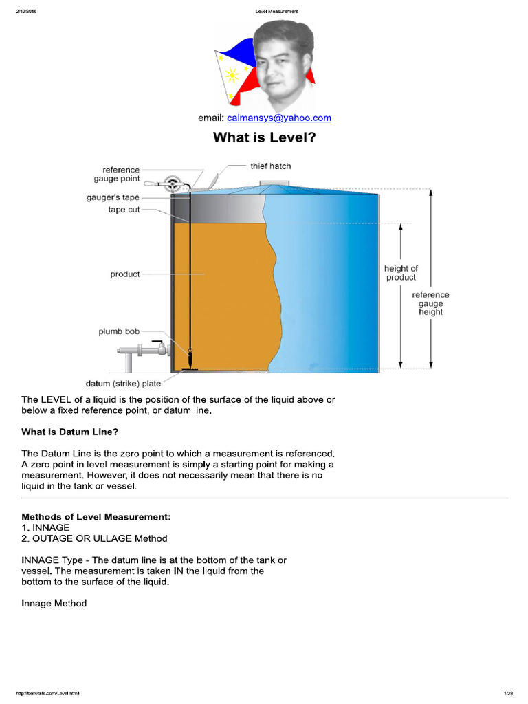 Level Measurement | PDF