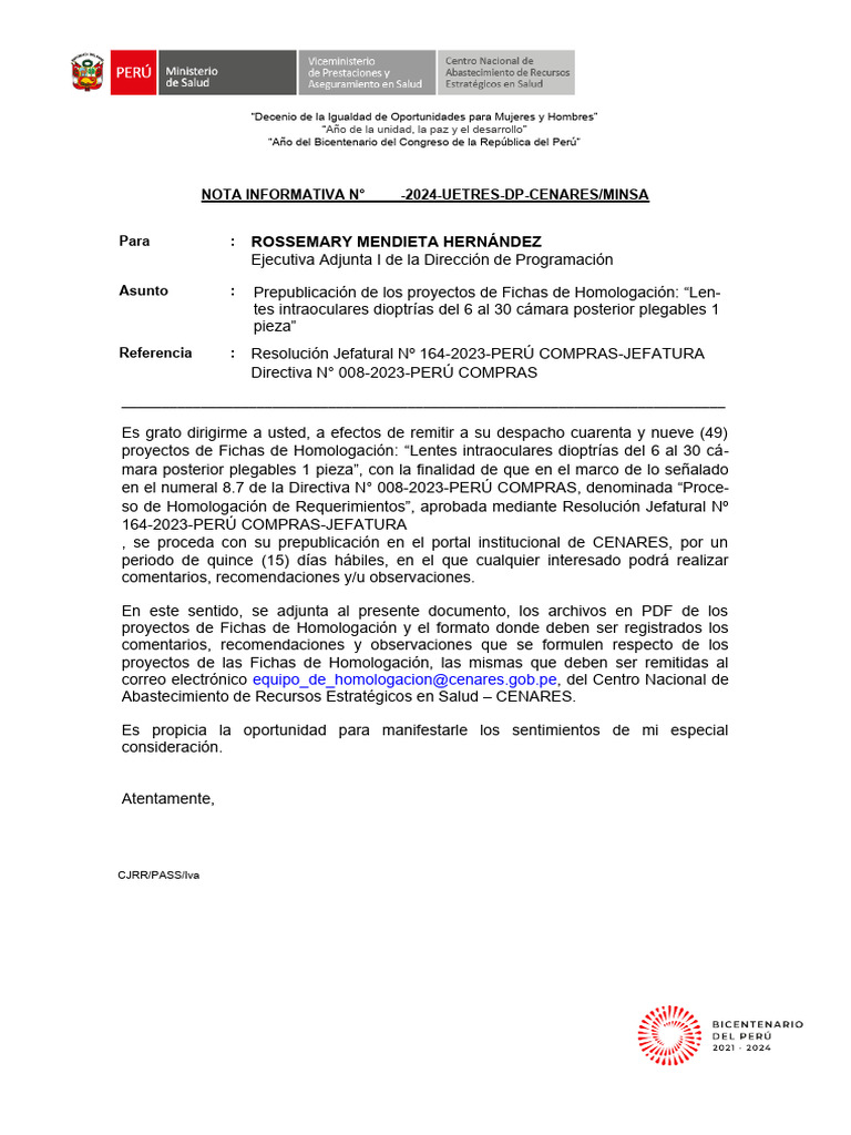 Nota Informativa - Prepublicacion - DP | PDF | Negocios | Ciencias sociales
