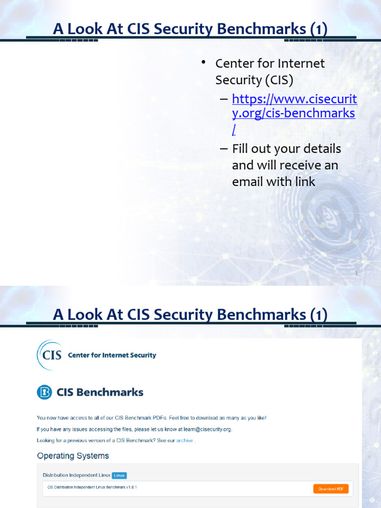CIS Security Benchmarks Overview | PDF | Linux | Operating System