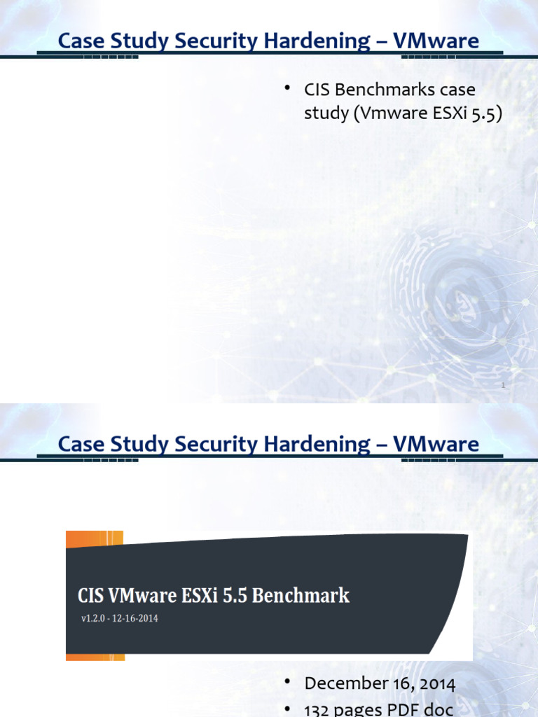 VMware ESXi 5.5 Security Hardening Guide | PDF | System Software | Software
