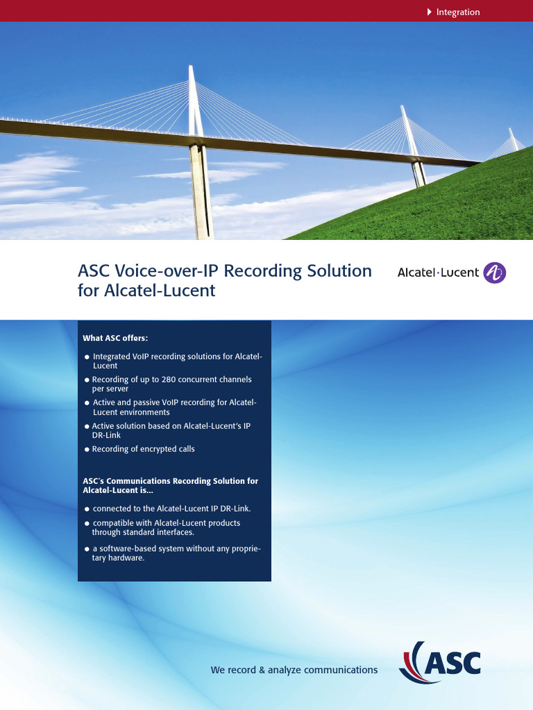 ASC VoIP Recording for Alcatel-Lucent | PDF | Voice Over Ip | Web ...