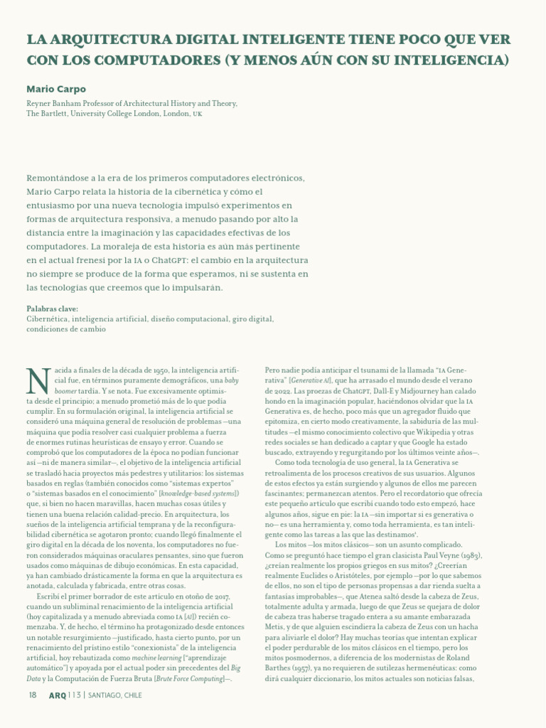 0717 6996 Arq 113 18 | PDF | Inteligencia artificial | Inteligencia (IA ...