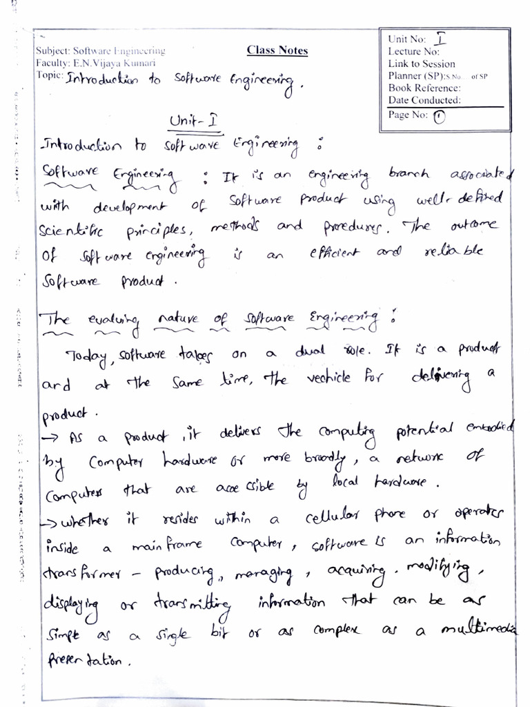 Se Unit - 1 | PDF