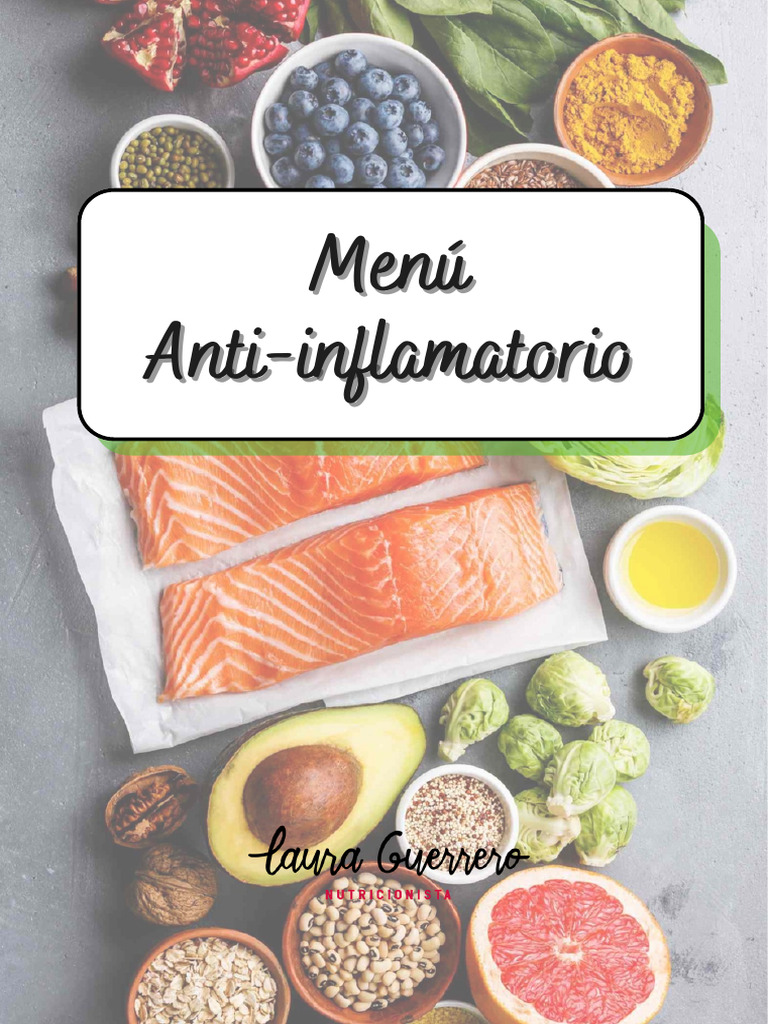 Menú Anti-Inflamatorio Saludable | PDF | ensalada | Petróleo