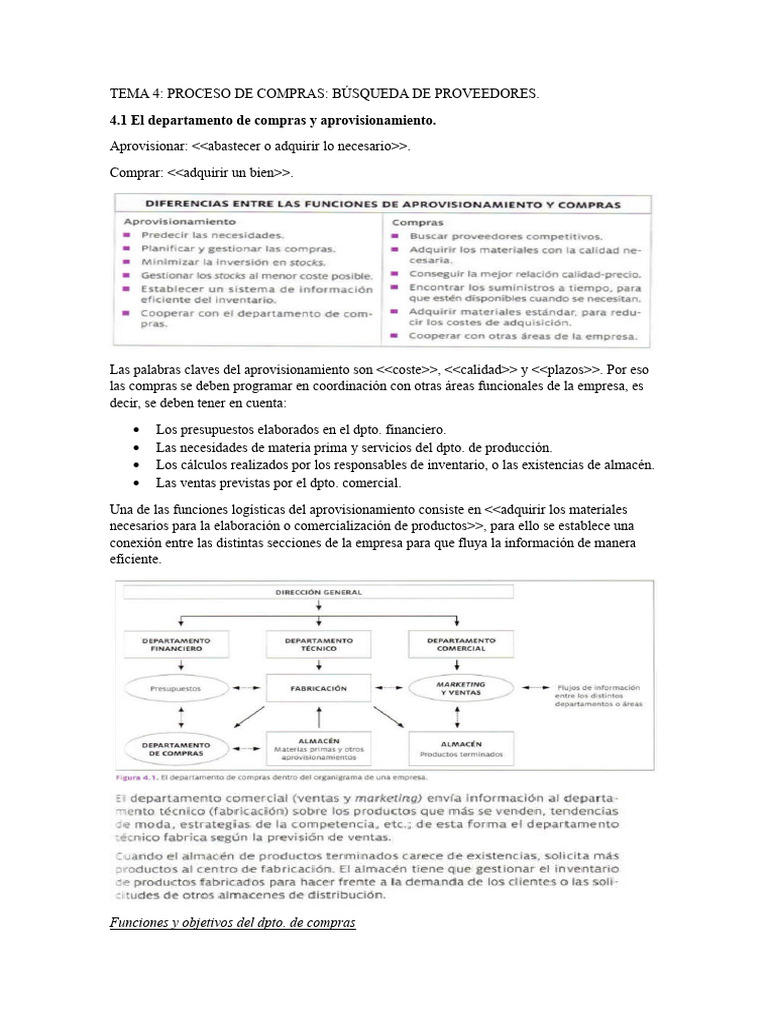 Proceso de Compras y Aprovisionamiento | PDF | Business | Obtención