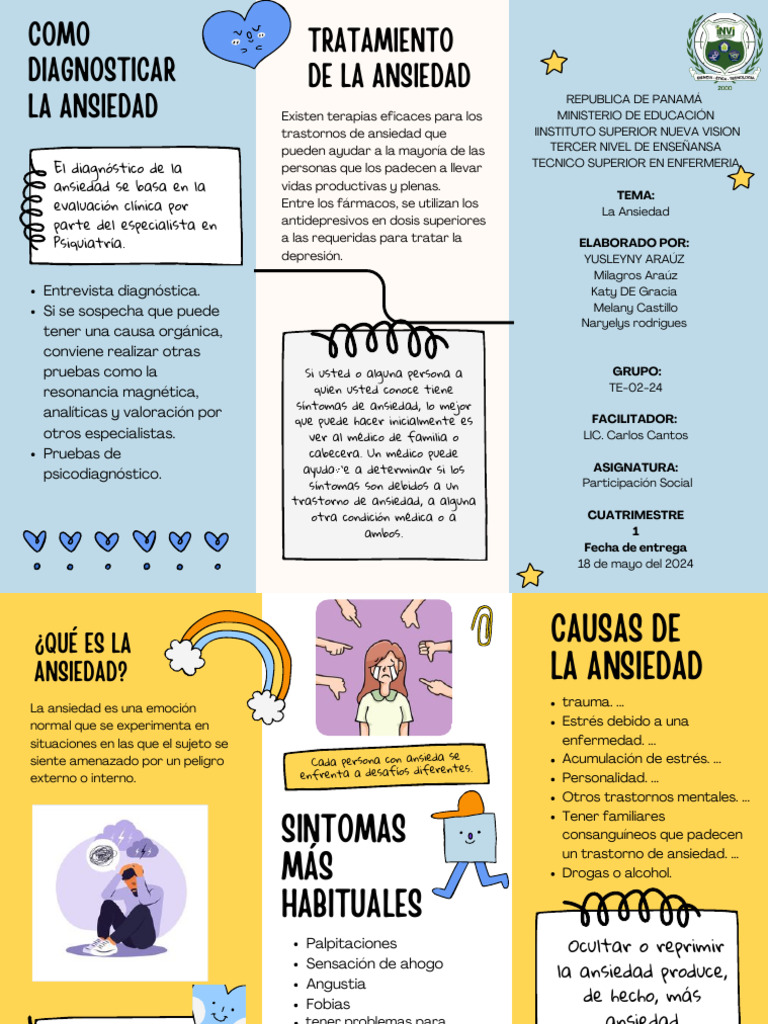 Diagnóstico y Tratamiento de la Ansiedad | PDF | Ansiedad | Trastorno ...
