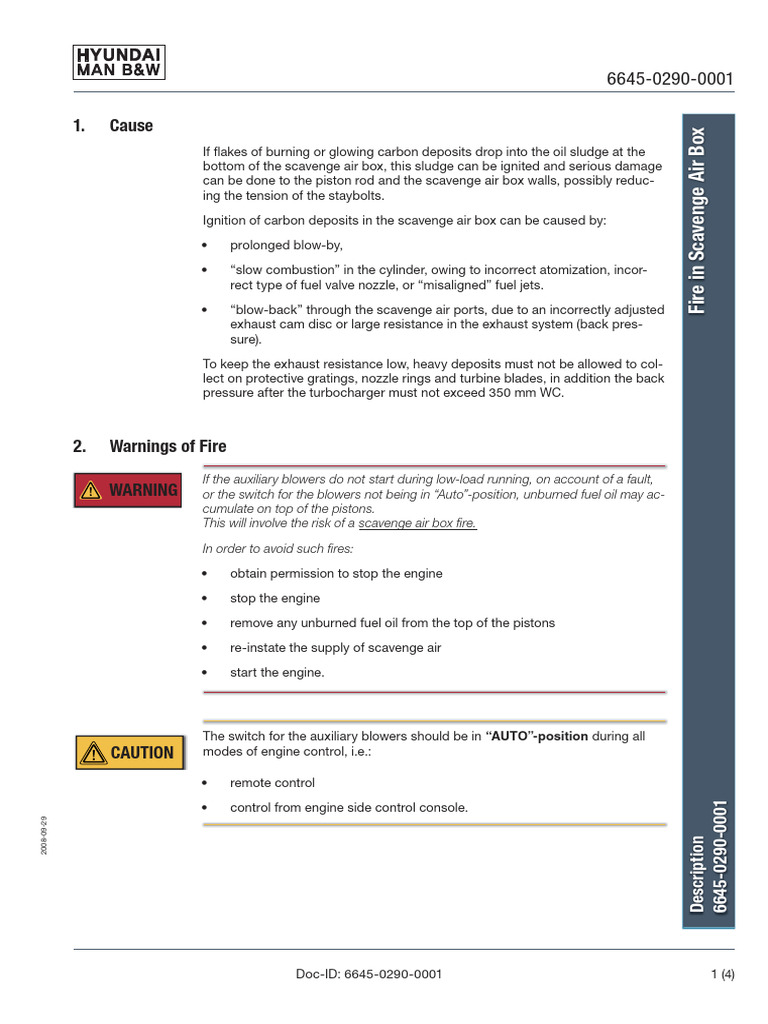 Preventing Scavenge Air Box Fires | PDF | Internal Combustion Engine ...