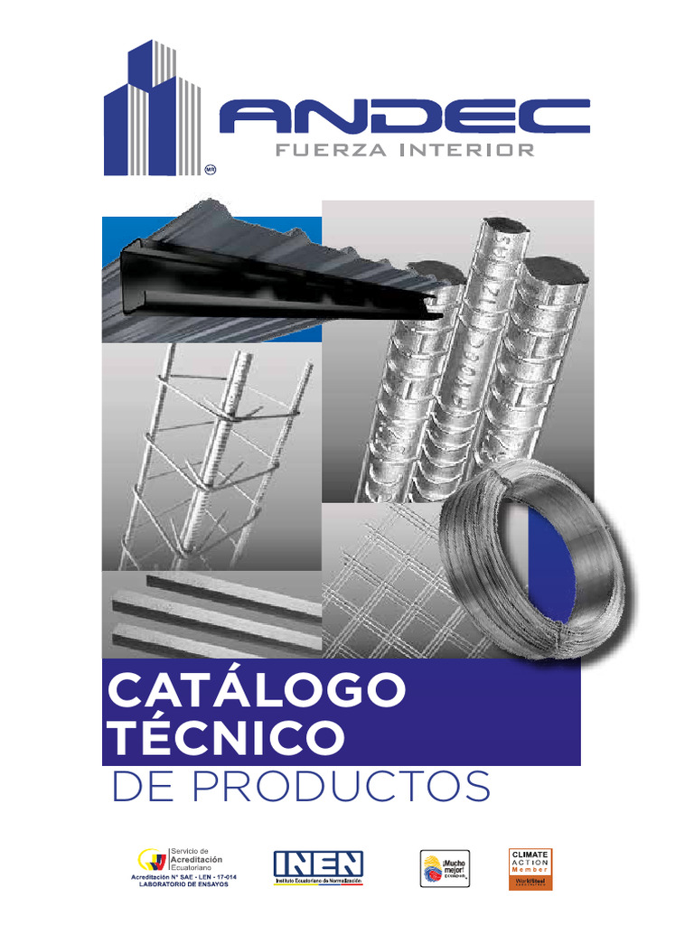 Catalogo Andec Mobile | PDF | Acero | Materiales