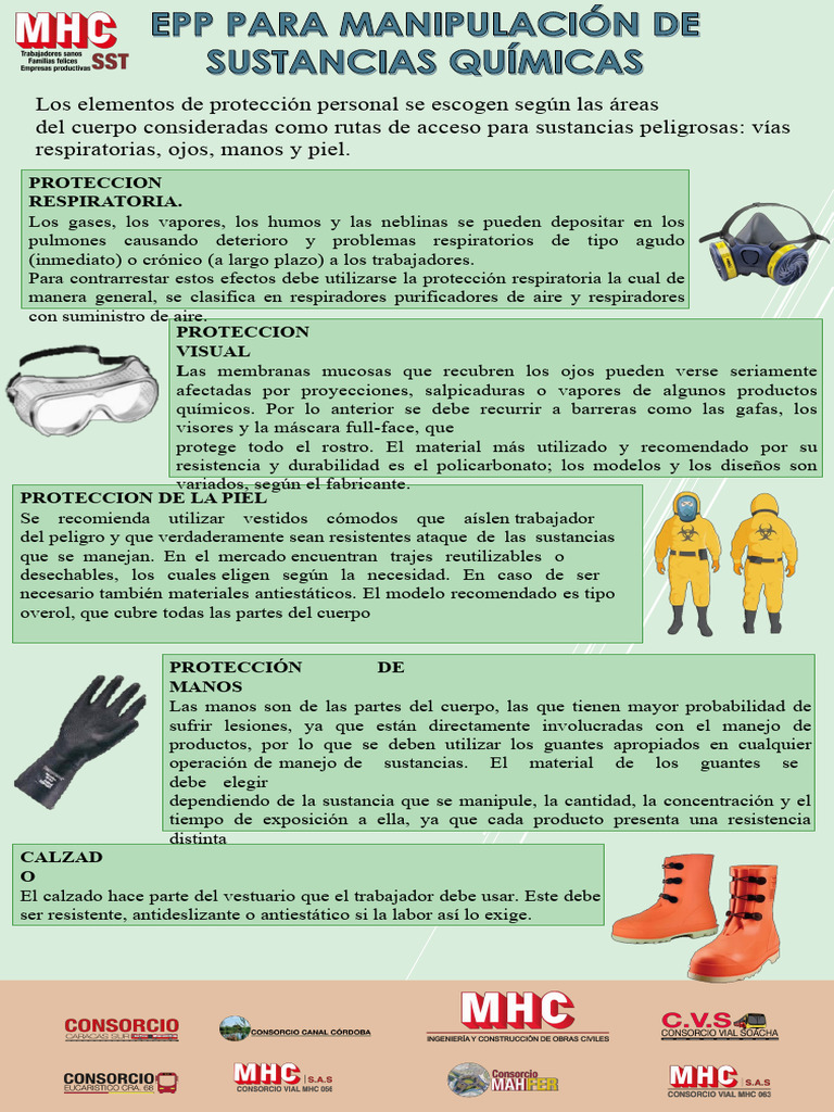 2022-07-08-EPP para sustancias quimicas | PDF | Guante