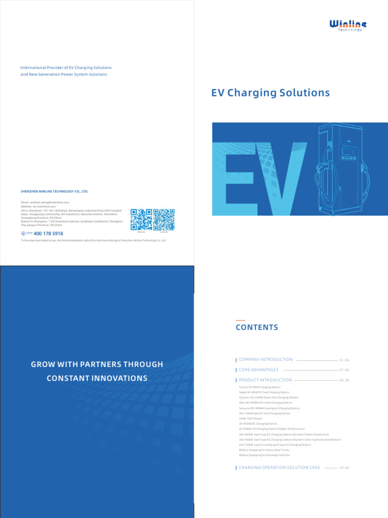 Winline EV Charging Solutions Overview | PDF | Battery Charger ...
