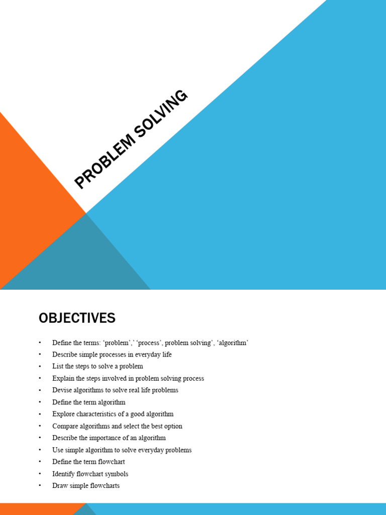 Introduction to Problem Solving | Download Free PDF | Algorithms ...