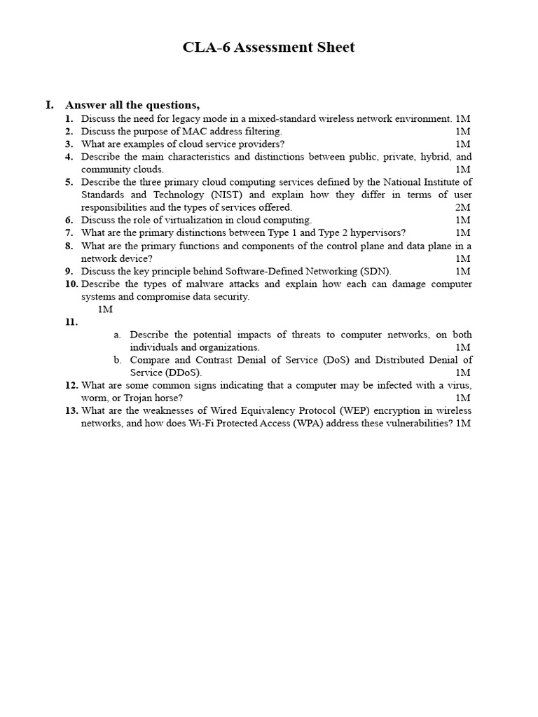 Cla 6 | PDF | Computer Network | Computing