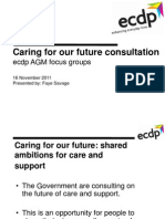 Ecdp AGM - DH Caring For Our Future Presentation - November 2011