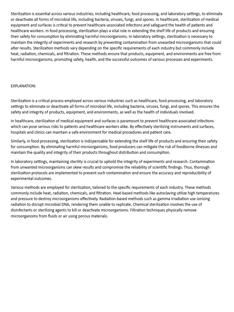 Reporting Exp 3 Micropara Lab - Explanation | PDF | Sterilization ...