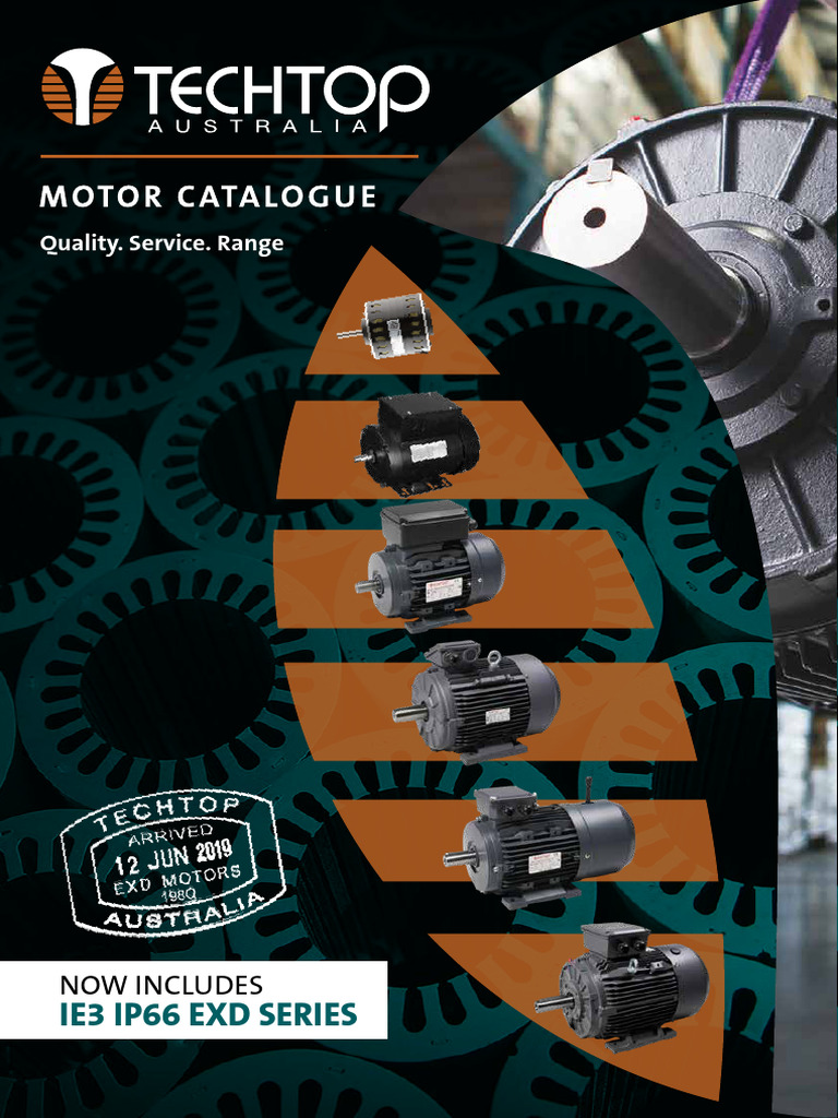 Techtop Aust Motor Catalogue | PDF | Bearing (Mechanical) | Australia