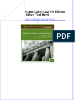 Instant download pdf Employment and Labor Law 7th Edition Cihon Test Bank full chapter