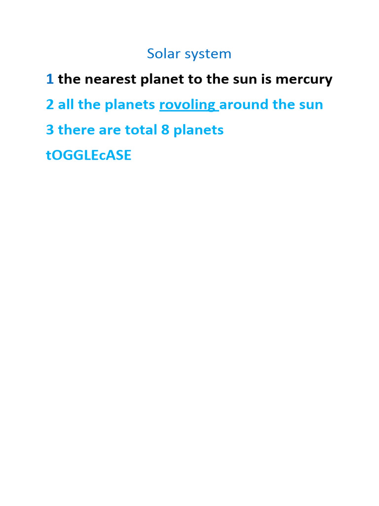 Overview of the Solar System Planets | PDF | Science & Mathematics