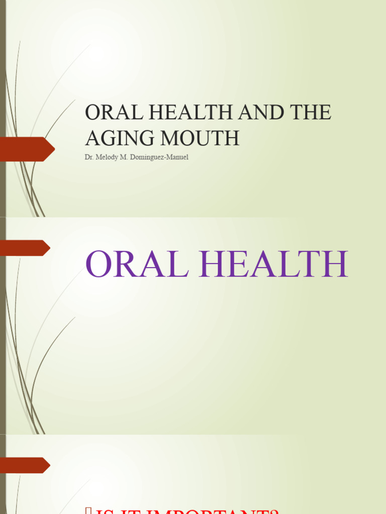Oral Health Tips for Seniors | PDF | Periodontology | Oral Hygiene