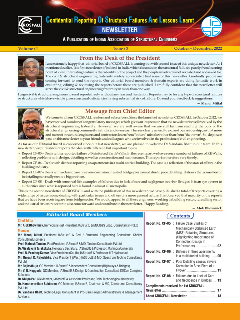 Structural Failure Insights: CROSFALL 2 | PDF | Concrete | Building ...