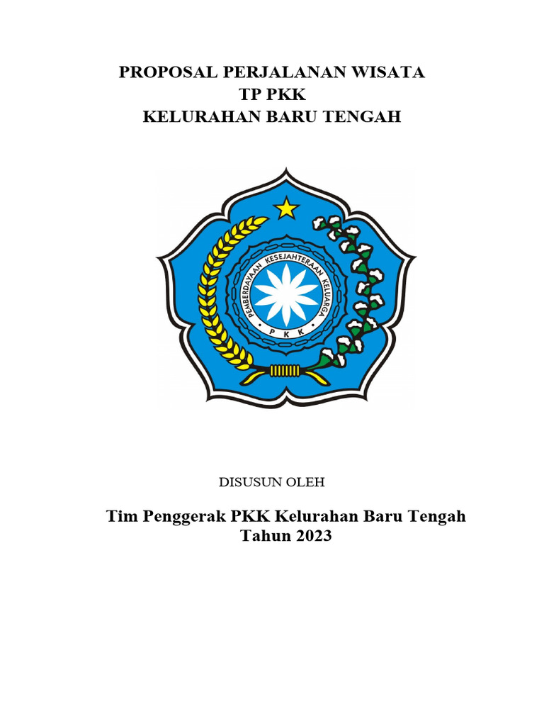 Proposal Wisata PKK Baru Tengah 2023 | PDF | Karier & Perkembangan ...