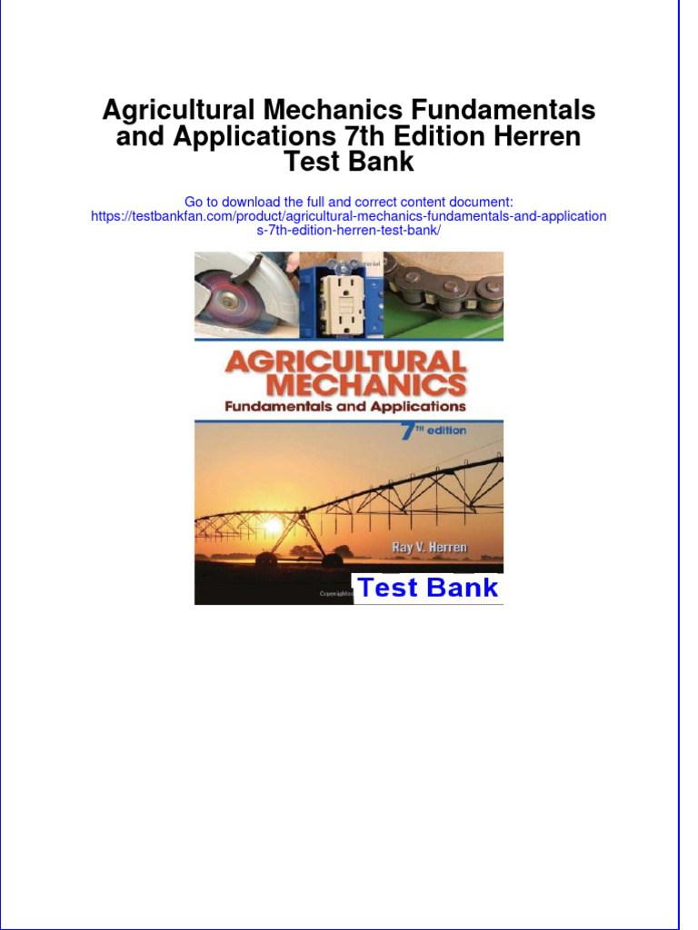 Instant Download PDF Agricultural Mechanics Fundamentals and