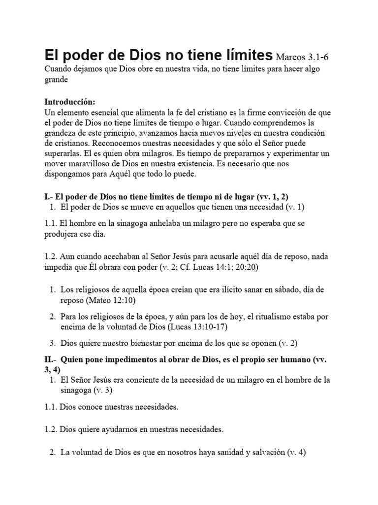 El Amor Infinito de Dios en Nuestras Vidas | PDF | Amor | Pecado