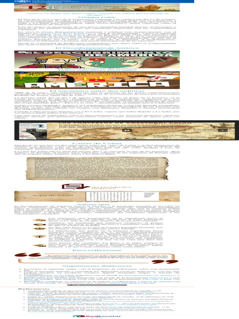 Descubrimiento De América 2 Pdf Cristobal Colon