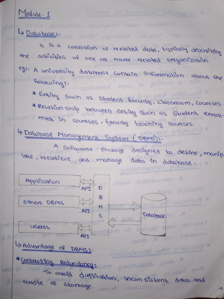 Dbms Module 1 Pdf