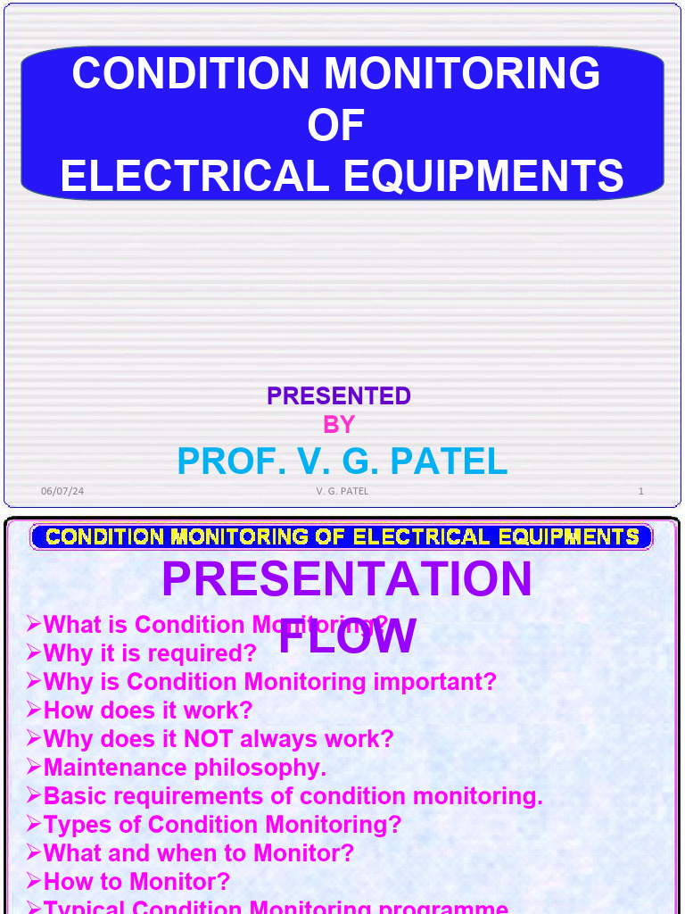 Condition Monitoring of Electrical Equipment | PDF | Transformer ...