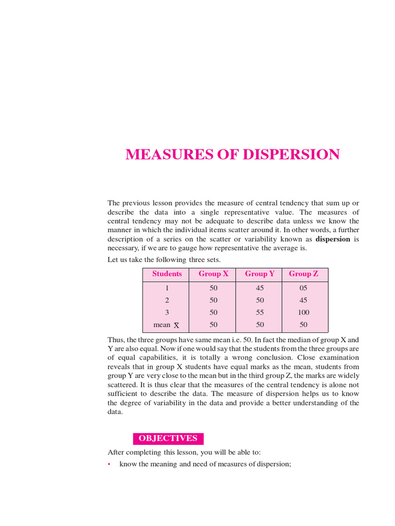 Measures OF VARIATION-final | PDF | Mean | Coefficient Of Variation