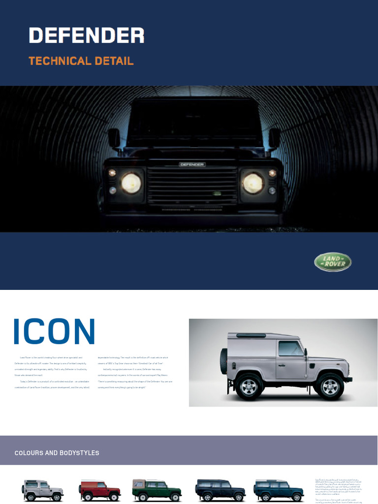 Land Rover Defender: Off-Road Excellence | PDF | Trailer (Vehicle ...