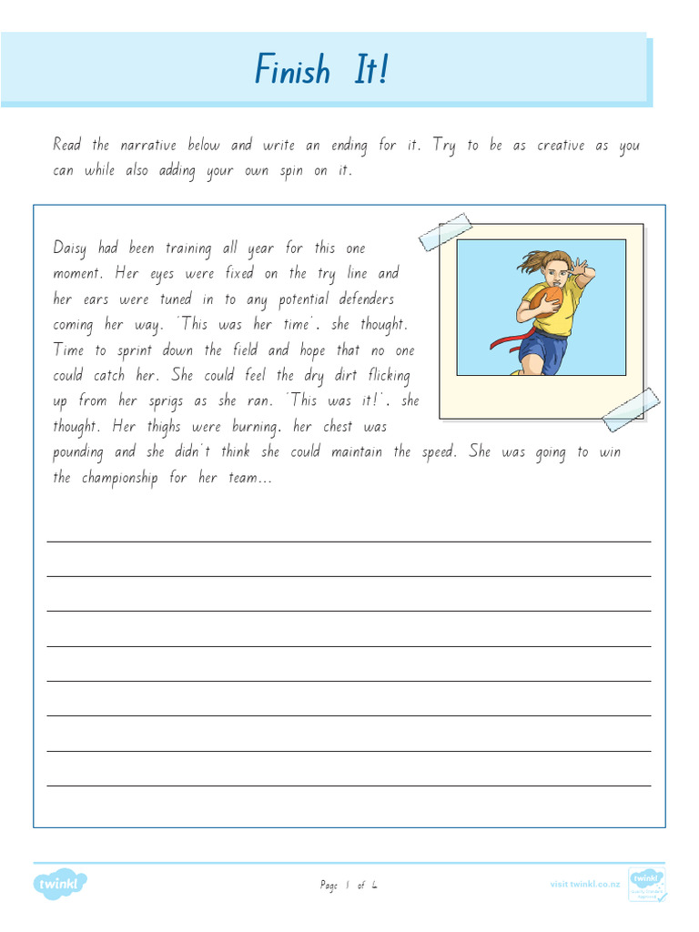 Creative Endings for Narrative Writing | PDF