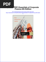 Full Download PDF of (Ebook PDF) Essentials of Corporate Finance 8th Edition All Chapter