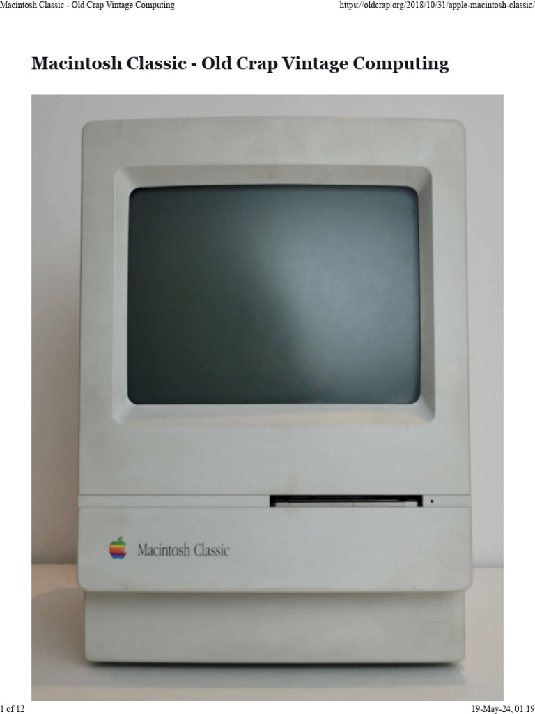 Repair Guide for Macintosh Classic | PDF | Floppy Disk | Printed
