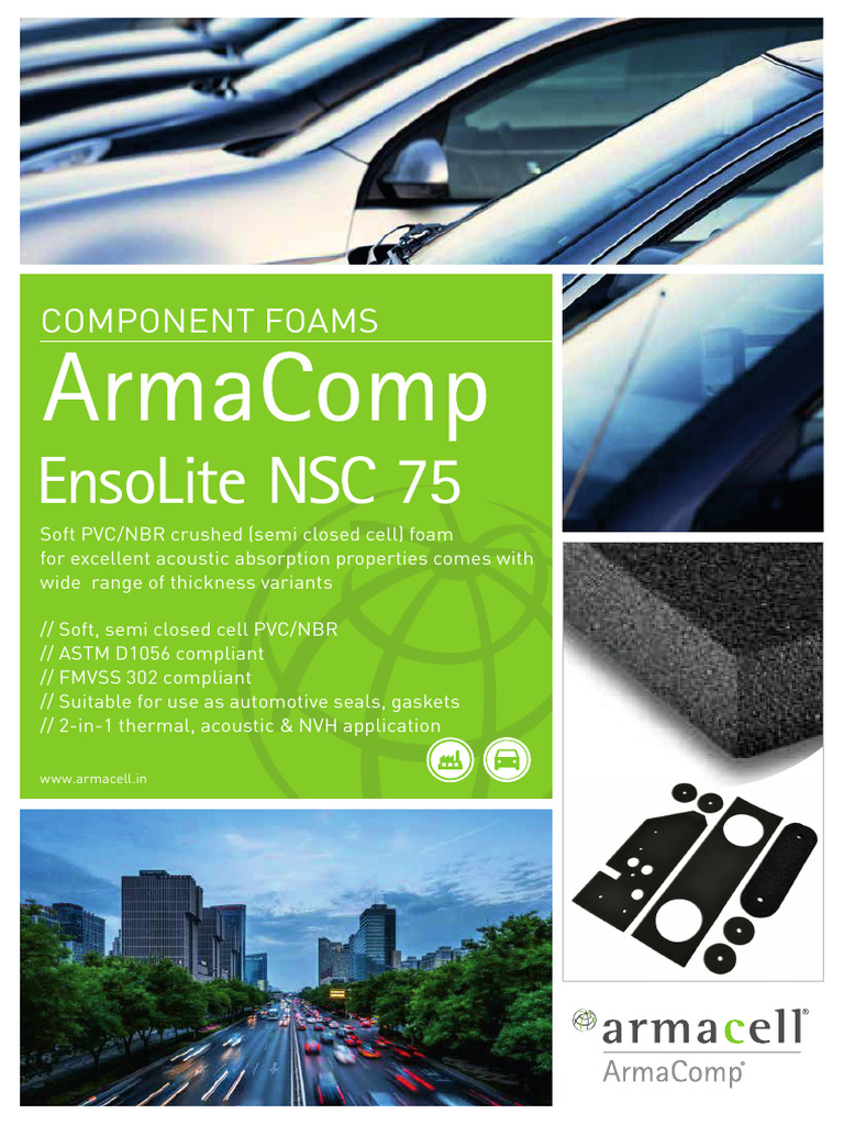 ArmaComp EnsoLite NSC 75 Overview | PDF | Thermal Insulation | Foam