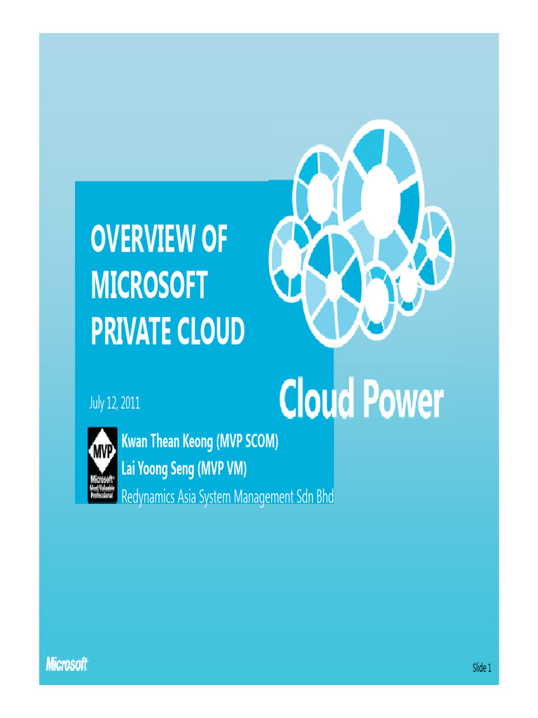 Overview_of_MS_Private_Cloud | PDF | Cloud Computing | Hyper V