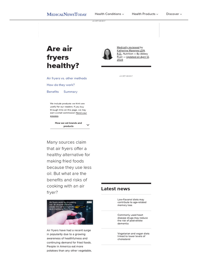 Are air fryers healthy_ Benefits and risks Download Free PDF Fat