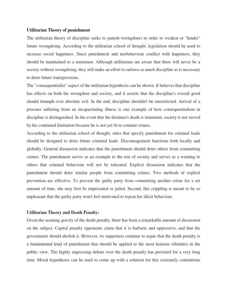 UTILITARIAN THEORY OF PUNISHMENT visual data 6