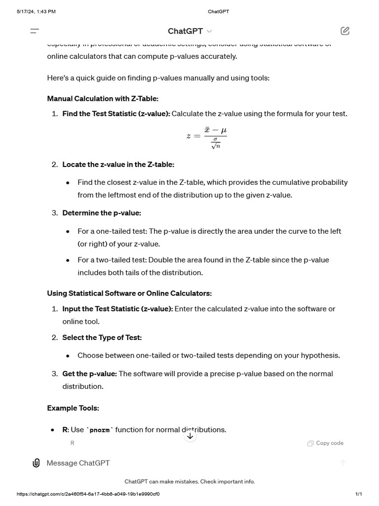 Chat gpt7 dike pdf p value evaluation methods