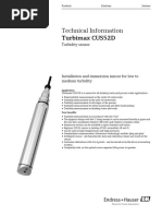 Turbimax CUS51D: Wastewater Turbidity Sensor | PDF | Light | Scattering