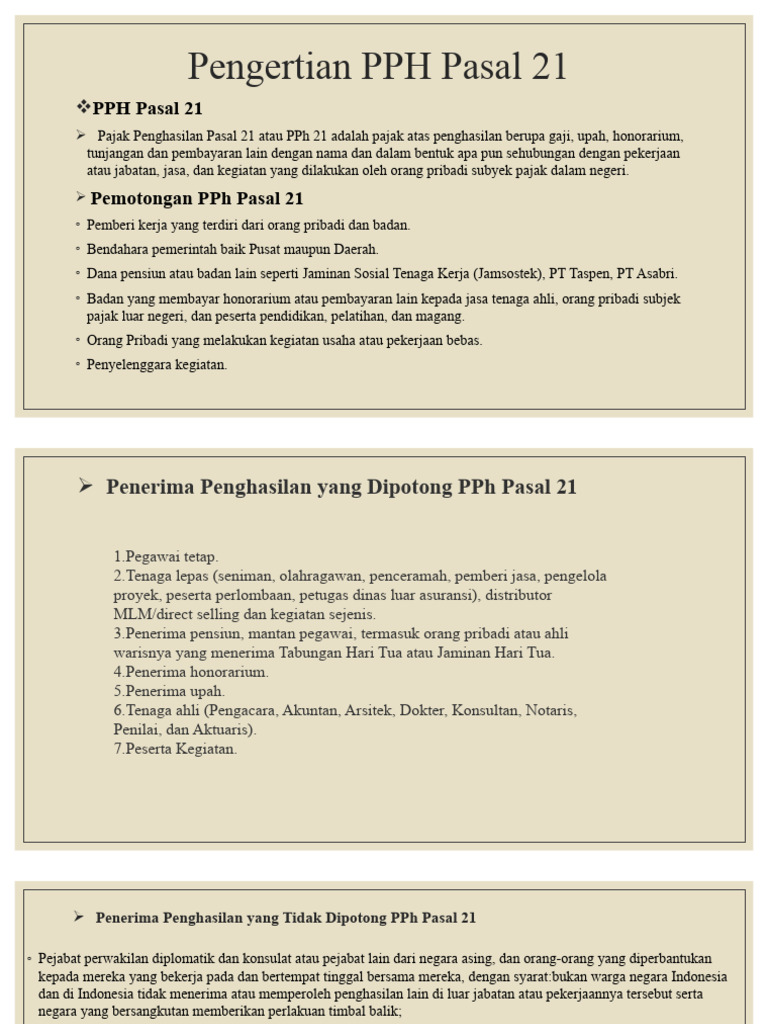 Contoh Perhitungan PPh 21 | PDF | Pengelolaan Keuangan & Uang