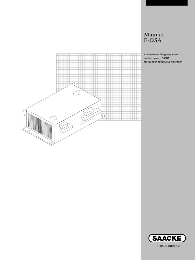 Manual f osa automatic oil firing sequence control system f osa for 72