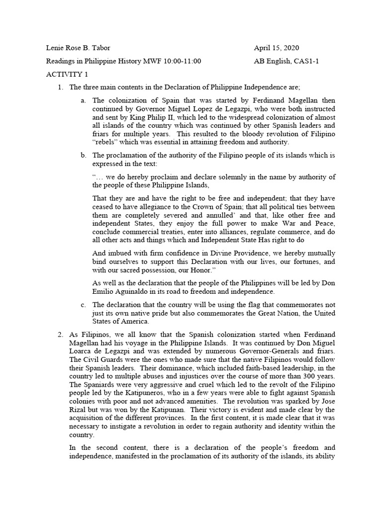 Philhist lenie tabor activities 1 2 3 download free pdf