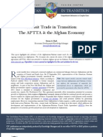 Transit Trade in Transition: The Afghanistan-Pakistan Transit Trade Agreement and The Afghan Economy