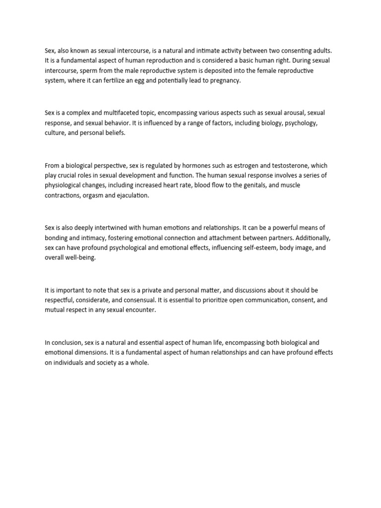 Understanding Human Sexual Intercourse | PDF | Social Science