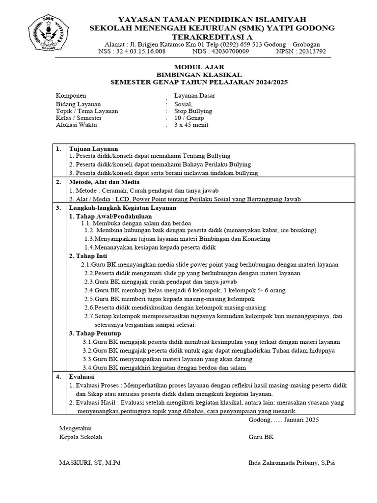 Modul RPL BK Kelas 11 Genap 2024/2025 | PDF